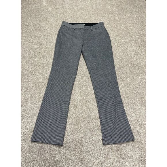 Express womens columnist barley boot pants sz 4R 9” rise black white trousers - Picture 3 of 12